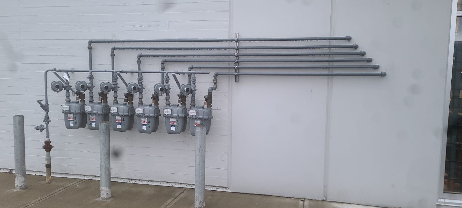 Licensed gas fitter installing gas piping and meters in Surrey BC