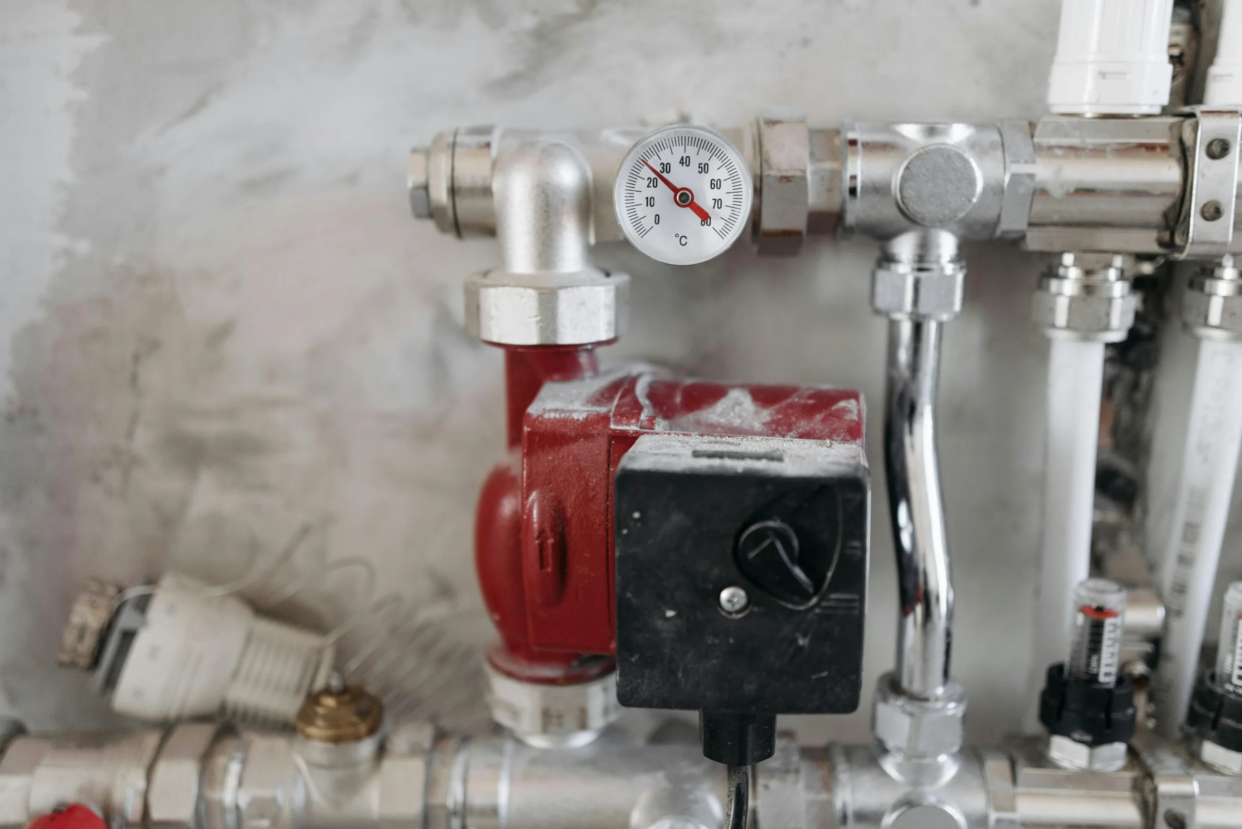 Technician repairing a boiler in Surrey BC
